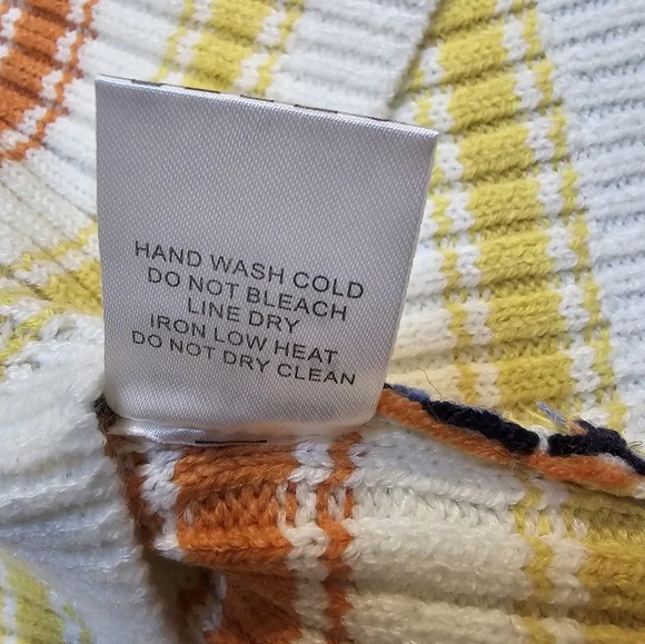 Dance & Marvel Two Piece Cropped Striped Sweater Size Large NWT - Picture 7 of 8